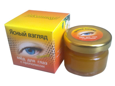 Мед с прополисом для глаз